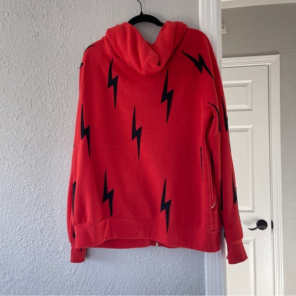 aviator nation red black full stitch bolt full zip XL - Picture 7 of 9